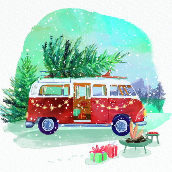 Christmas Camper Van