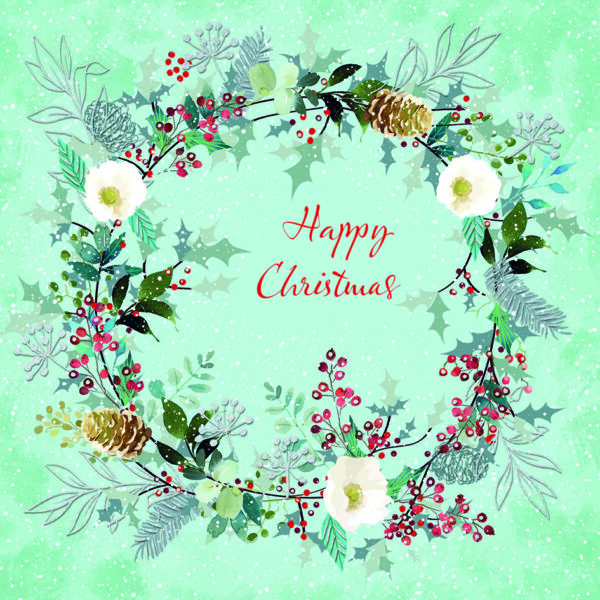 Teal Wreath