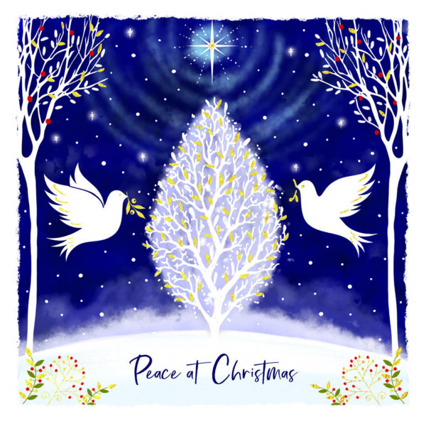 Peace Doves and Peace Hope & Joy Doves - Twin pack