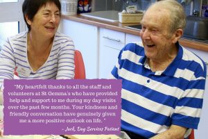 St Gemma's Day Services Patient Quote