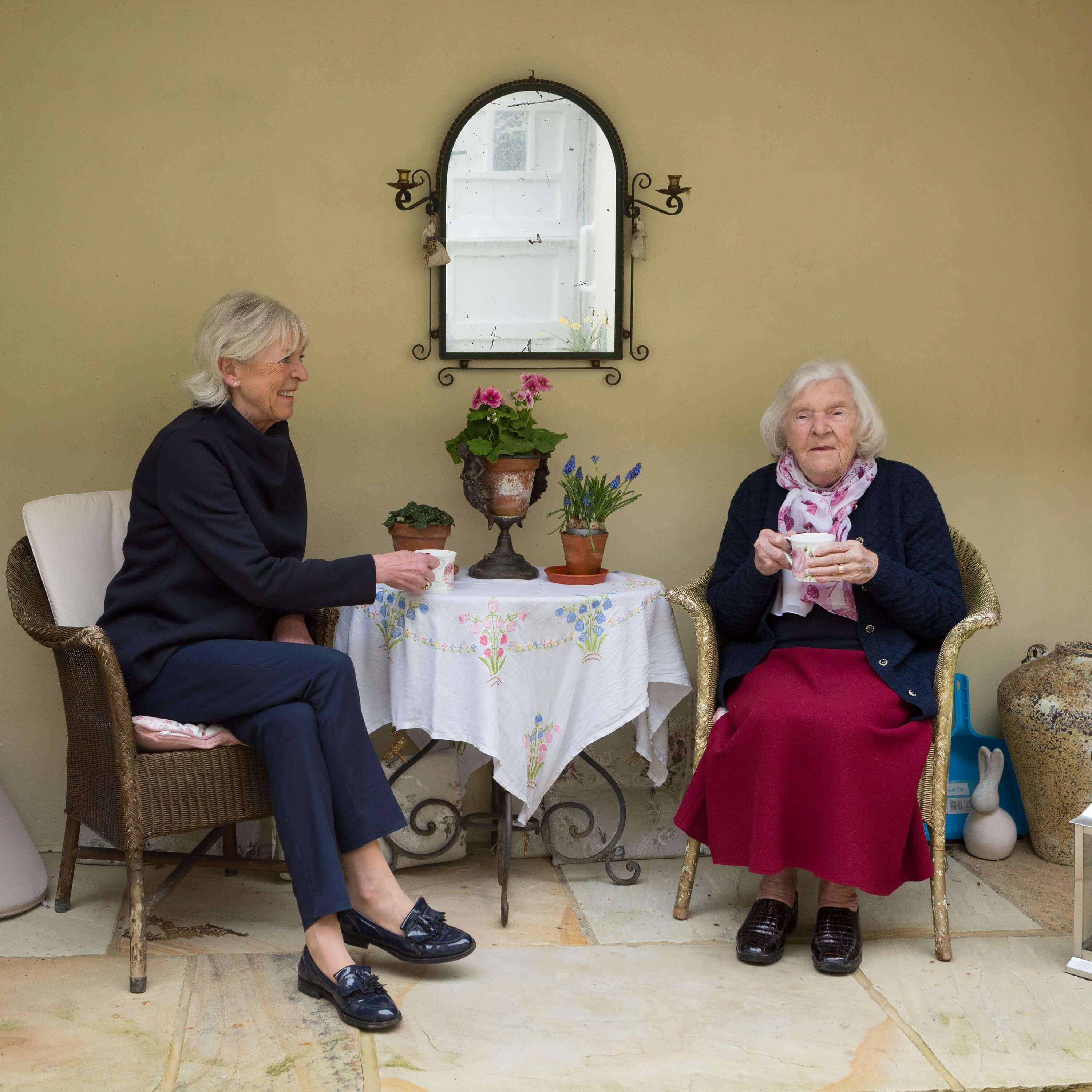 Wilhelmina, Day Hospice Patient and Norma, her daughter